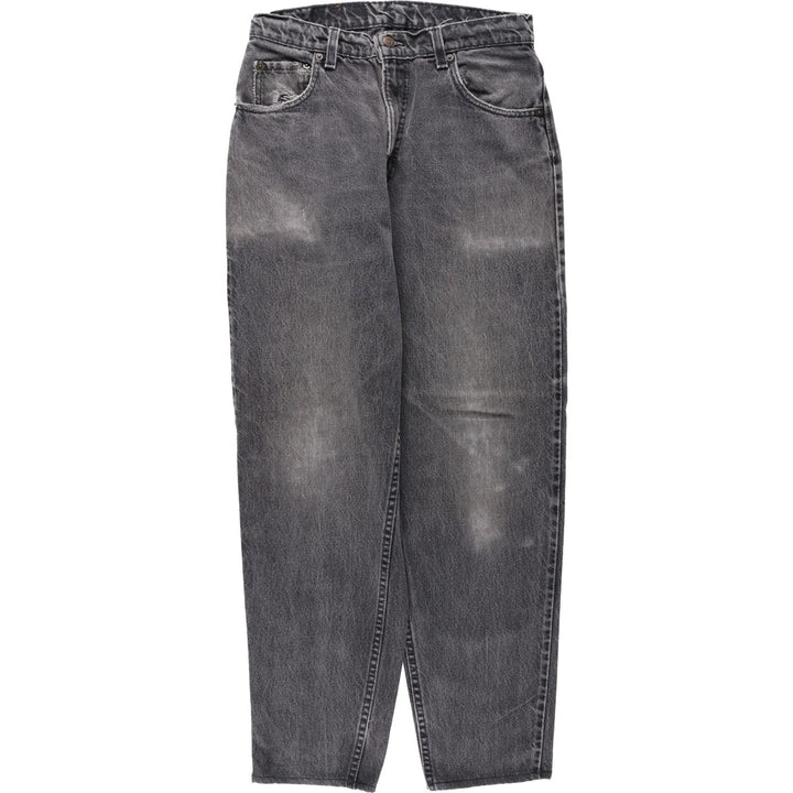 1990'S Levi's 560-0260 Black Denim Tapered Jeans, Made in USA, Men's W30 (approx.), Vintage cotton black type Vintage Second Hand