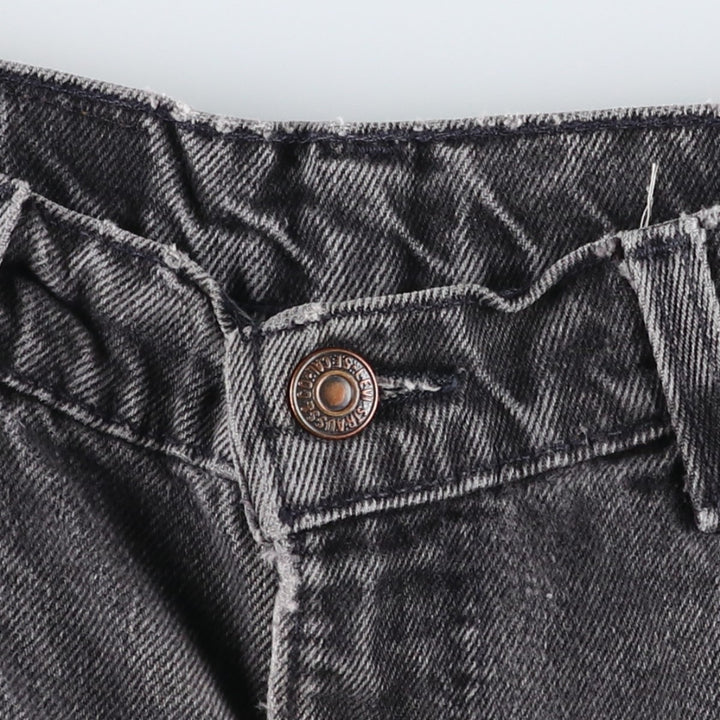 1990'S Levi's 560-0260 Black Denim Tapered Jeans, Made in USA, Men's W30 (approx.), Vintage cotton black type Vintage Second Hand