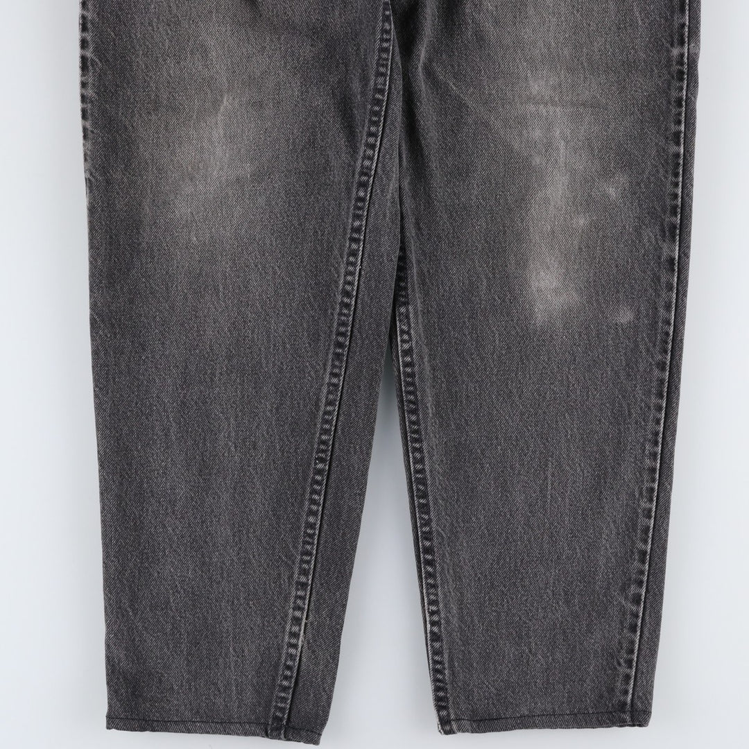 1990'S Levi's 560-0260 Black Denim Tapered Jeans, Made in USA, Men's W30 (approx.), Vintage cotton black type Vintage Second Hand