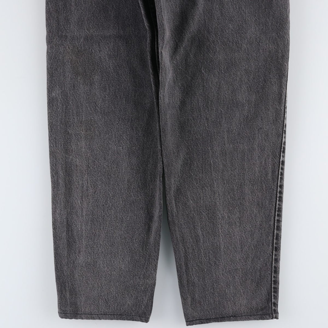 1990'S Levi's 560-0260 Black Denim Tapered Jeans, Made in USA, Men's W30 (approx.), Vintage cotton black type Vintage Second Hand