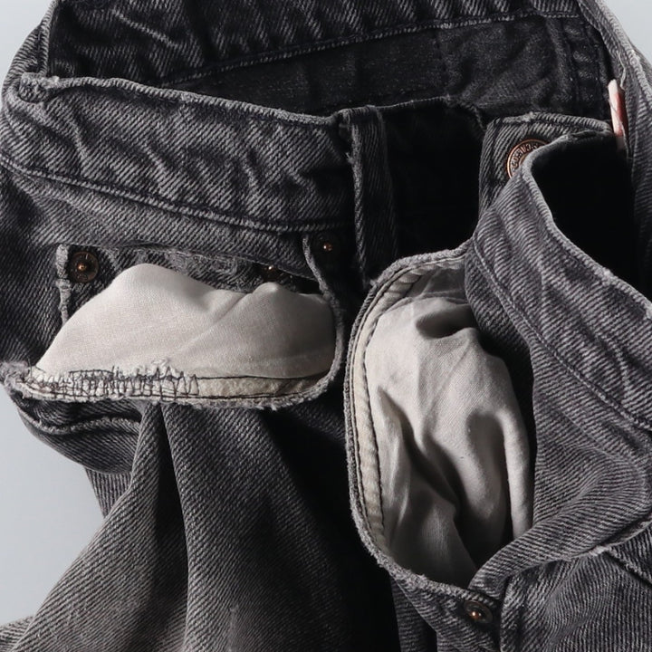 1990'S Levi's 560-0260 Black Denim Tapered Jeans, Made in USA, Men's W30 (approx.), Vintage cotton black type Vintage Second Hand