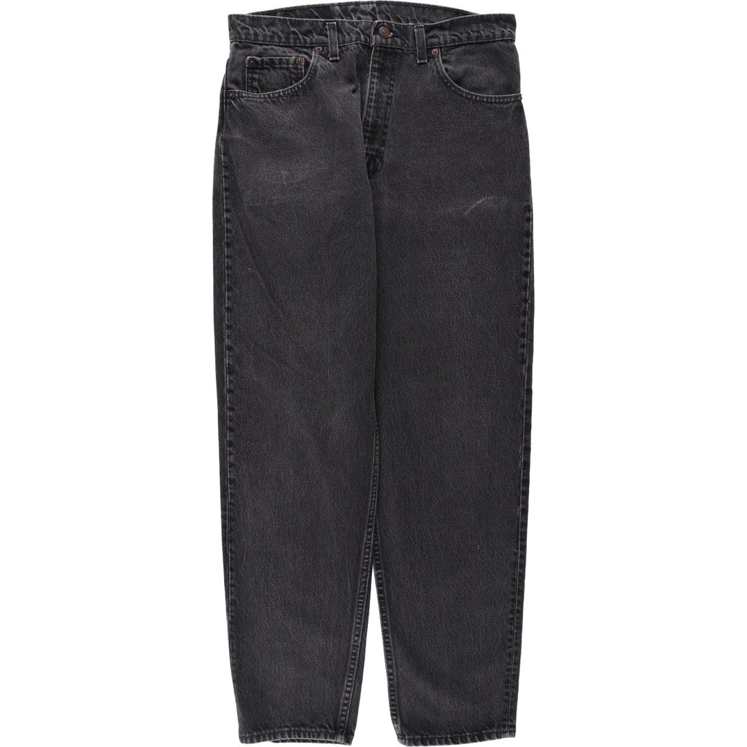 90'S Levi's 550-0260 Black Denim Tapered Denim Pants Made in USA Men's W33 Vintage cotton black type Vintage Second Hand