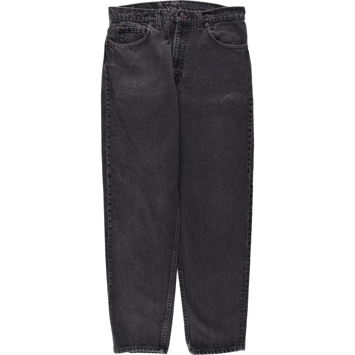 90'S Levi's 550-0260 Black Denim Tapered Denim Pants Made in USA Men's W33 Vintage cotton black type Vintage Second Hand