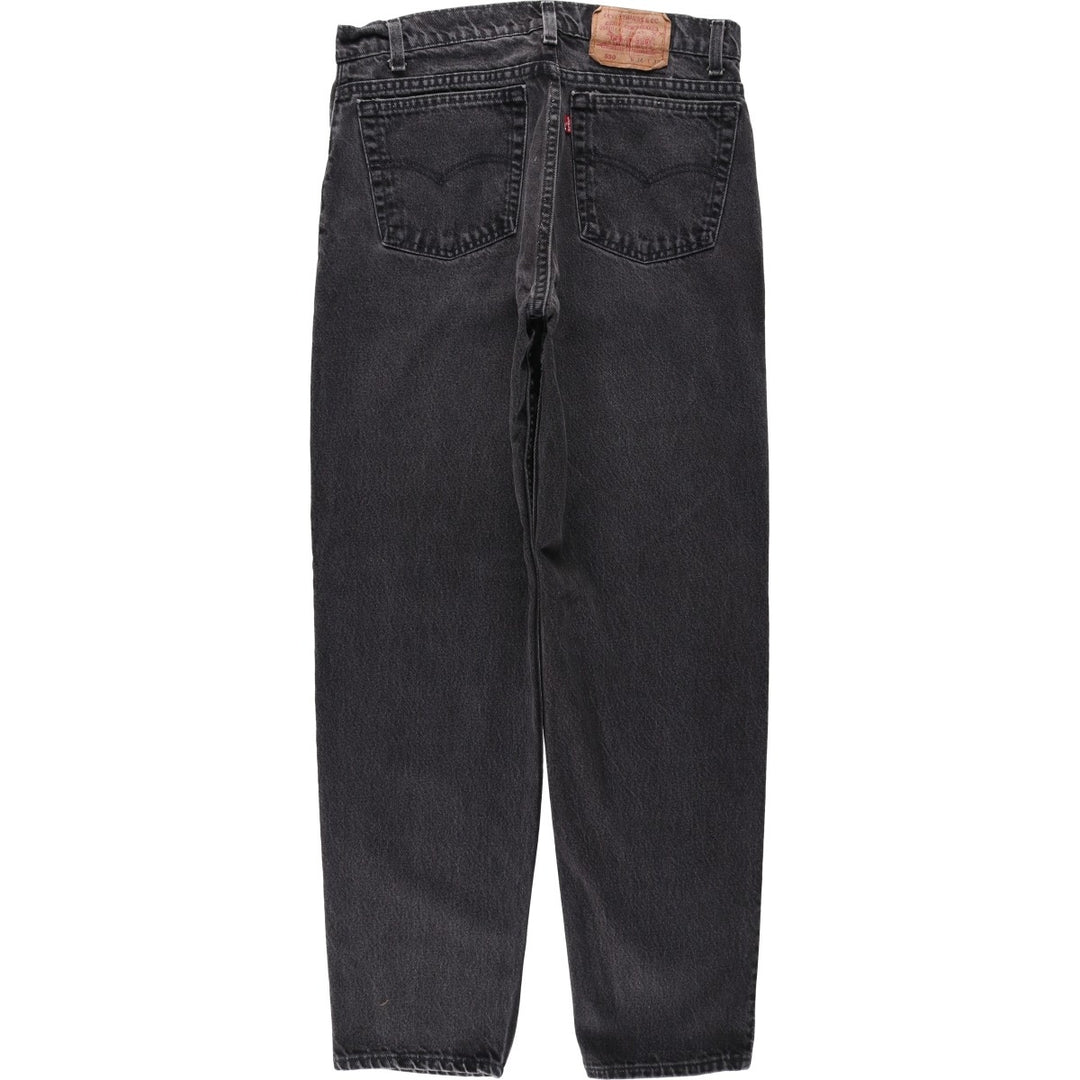 90'S Levi's 550-0260 Black Denim Tapered Denim Pants Made in USA Men's W33 Vintage cotton black type Vintage Second Hand