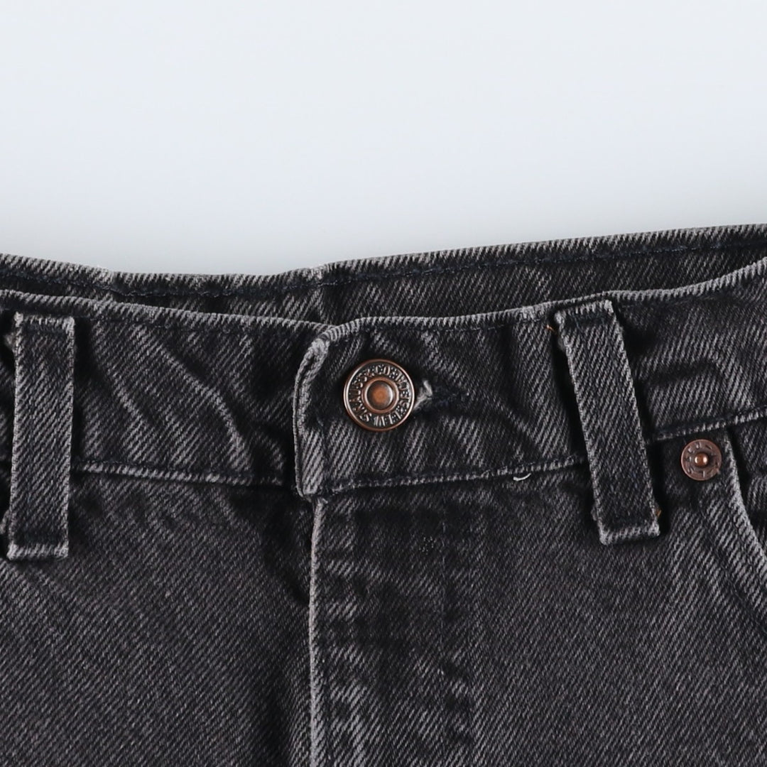 90'S Levi's 550-0260 Black Denim Tapered Denim Pants Made in USA Men's W33 Vintage cotton black type Vintage Second Hand