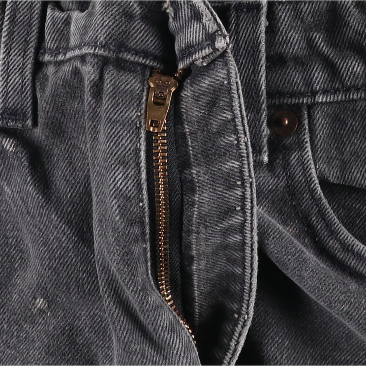 90'S Levi's 550 Relaxed Fit Tapered Leg Black Denim Tapered Jeans, Made in USA, Men's Size W29 (approx.) cotton black type Vintage Second Hand