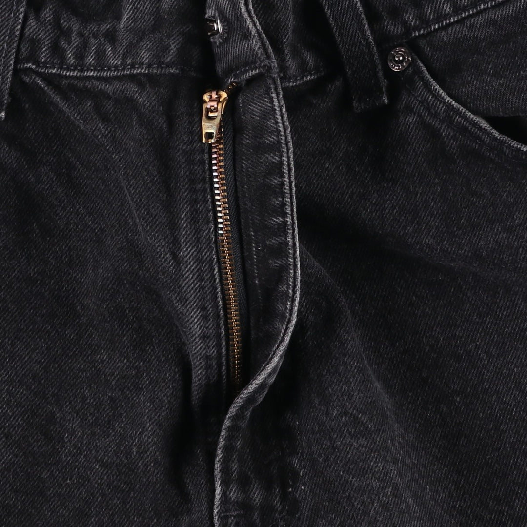 1990'S Levi's 40550-4159 Orange Tab Black Denim Tapered Jeans, Made in USA, Men's W33 (approx.) cotton black type Vintage Second Hand
