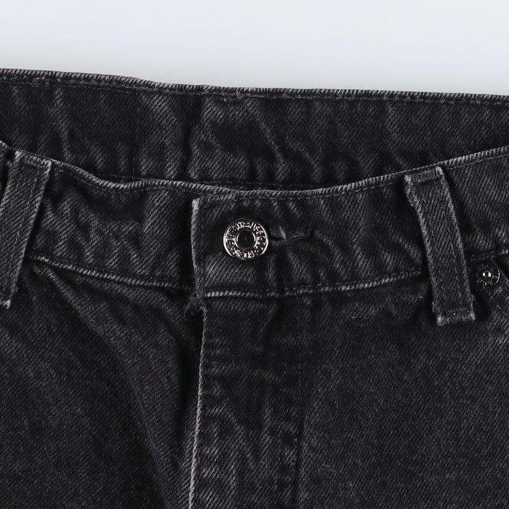 1990'S Levi's 40550-4159 Orange Tab Black Denim Tapered Jeans, Made in USA, Men's W33 (approx.) cotton black type Vintage Second Hand