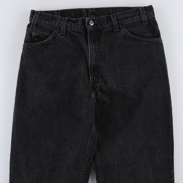 1990'S Levi's 40550-4159 Orange Tab Black Denim Tapered Jeans, Made in USA, Men's W33 (approx.) cotton black type Vintage Second Hand