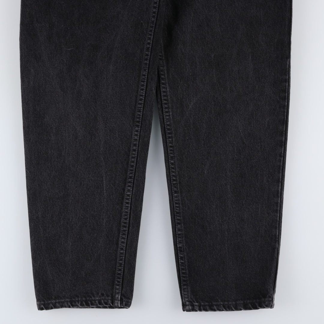 1990'S Levi's 40550-4159 Orange Tab Black Denim Tapered Jeans, Made in USA, Men's W33 (approx.) cotton black type Vintage Second Hand