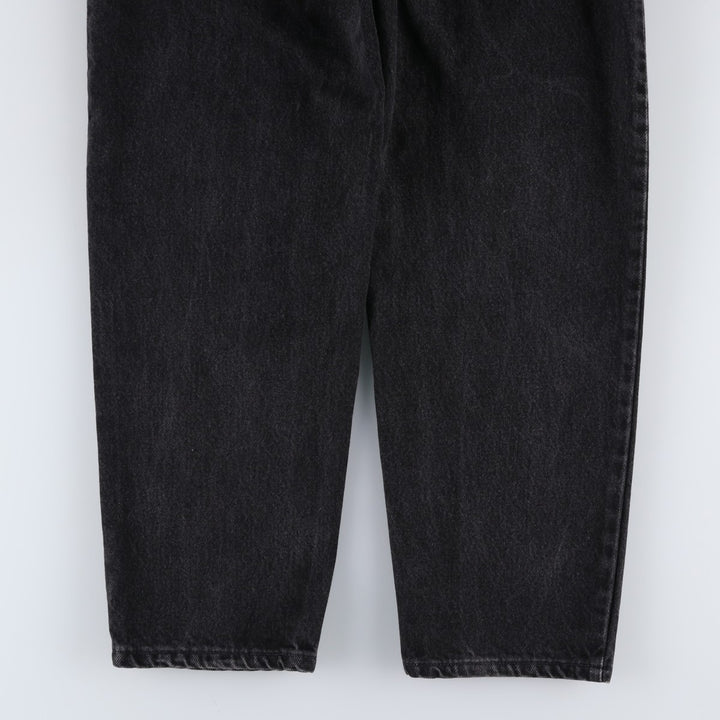 1990'S Levi's 40550-4159 Orange Tab Black Denim Tapered Jeans, Made in USA, Men's W33 (approx.) cotton black type Vintage Second Hand