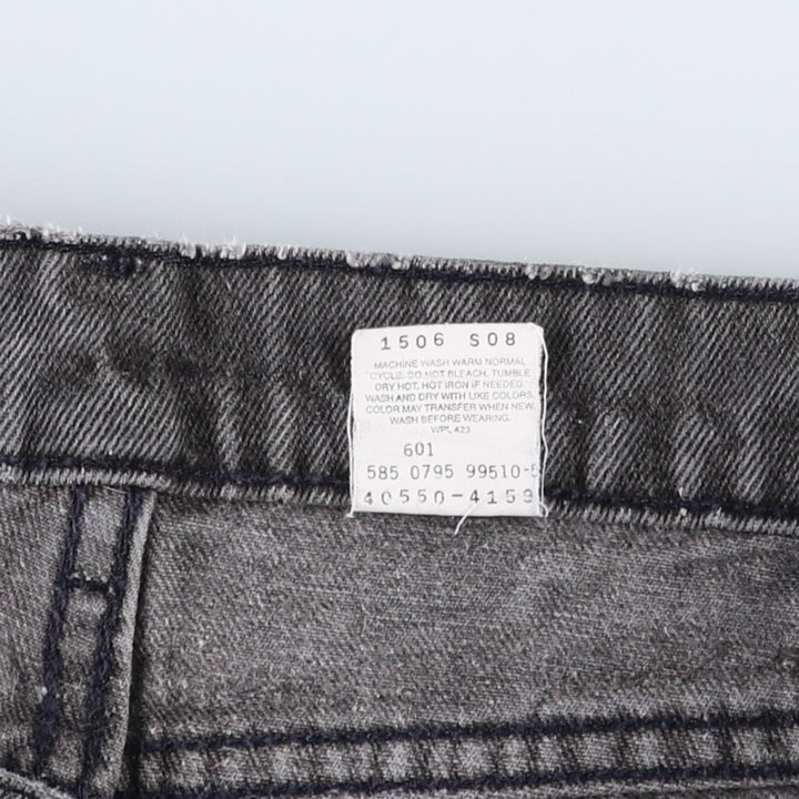 1990'S Levi's 550 Relaxed Fit Tapered Leg Orange Tab Tapered Denim Pants, Made in USA, Men's W32 (approx.) cotton black type Vintage Second Hand