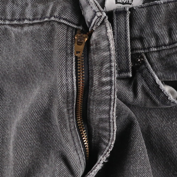 1990'S Levi's 550 Relaxed Fit Tapered Leg Orange Tab Tapered Denim Pants, Made in USA, Men's W32 (approx.) cotton black type Vintage Second Hand