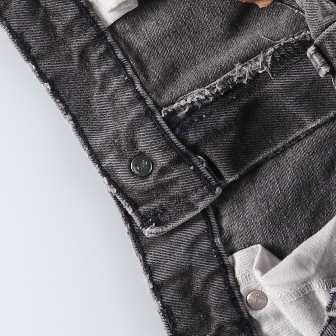 1990'S Levi's 550 Relaxed Fit Tapered Leg Orange Tab Tapered Denim Pants, Made in USA, Men's W32 (approx.) cotton black type Vintage Second Hand