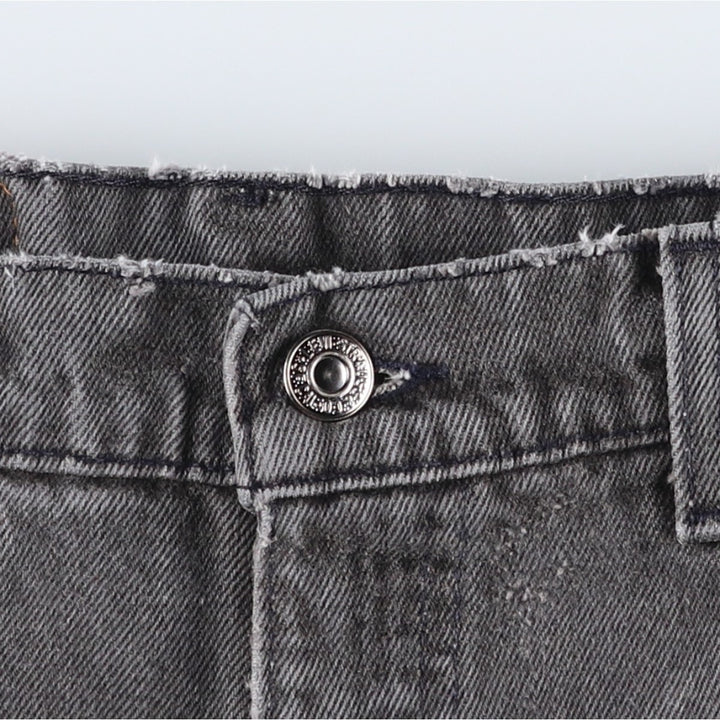 1990'S Levi's 550 Relaxed Fit Tapered Leg Orange Tab Tapered Denim Pants, Made in USA, Men's W32 (approx.) cotton black type Vintage Second Hand