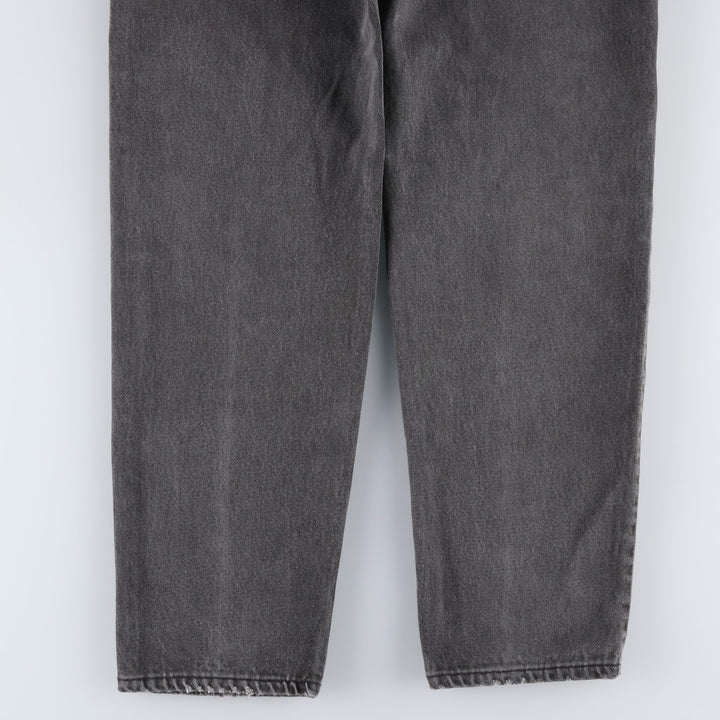 1990'S Levi's 550 Relaxed Fit Tapered Leg Orange Tab Tapered Denim Pants, Made in USA, Men's W32 (approx.) cotton black type Vintage Second Hand