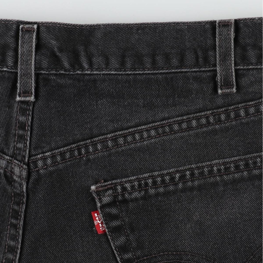 00'S Levi's 550 Relaxed Fit Black Denim Tapered Denim Pants Made in USA Men's W34 cotton black type Vintage Second Hand