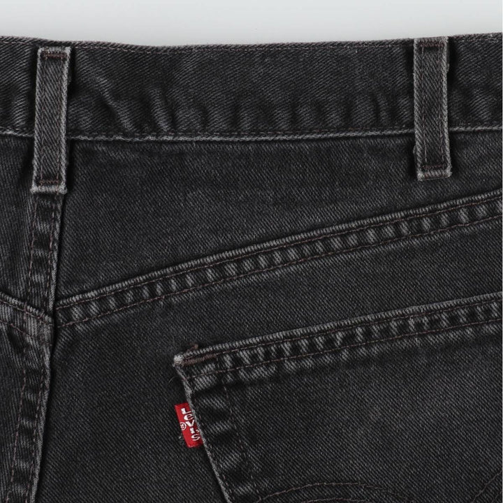 00'S Levi's 550 Relaxed Fit Black Denim Tapered Denim Pants Made in USA Men's W34 cotton black type Vintage Second Hand
