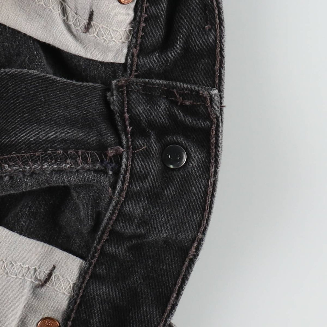 00'S Levi's 550 Relaxed Fit Black Denim Tapered Denim Pants Made in USA Men's W34 cotton black type Vintage Second Hand