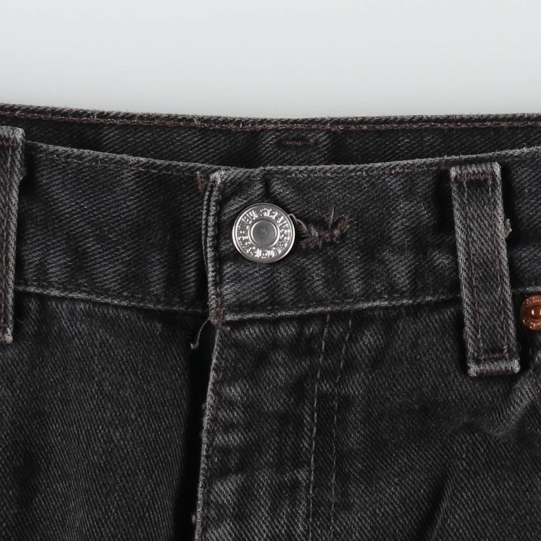 00'S Levi's 550 Relaxed Fit Black Denim Tapered Denim Pants Made in USA Men's W34 cotton black type Vintage Second Hand