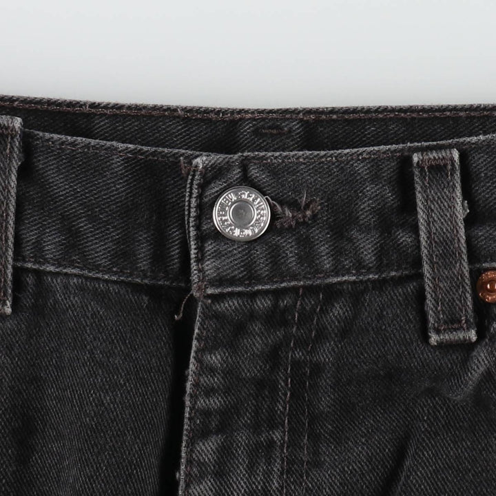 00'S Levi's 550 Relaxed Fit Black Denim Tapered Denim Pants Made in USA Men's W34 cotton black type Vintage Second Hand