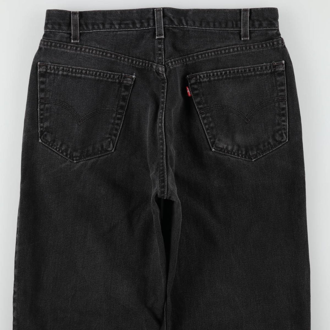 00'S Levi's 550 Relaxed Fit Black Denim Tapered Denim Pants Made in USA Men's W34 cotton black type Vintage Second Hand