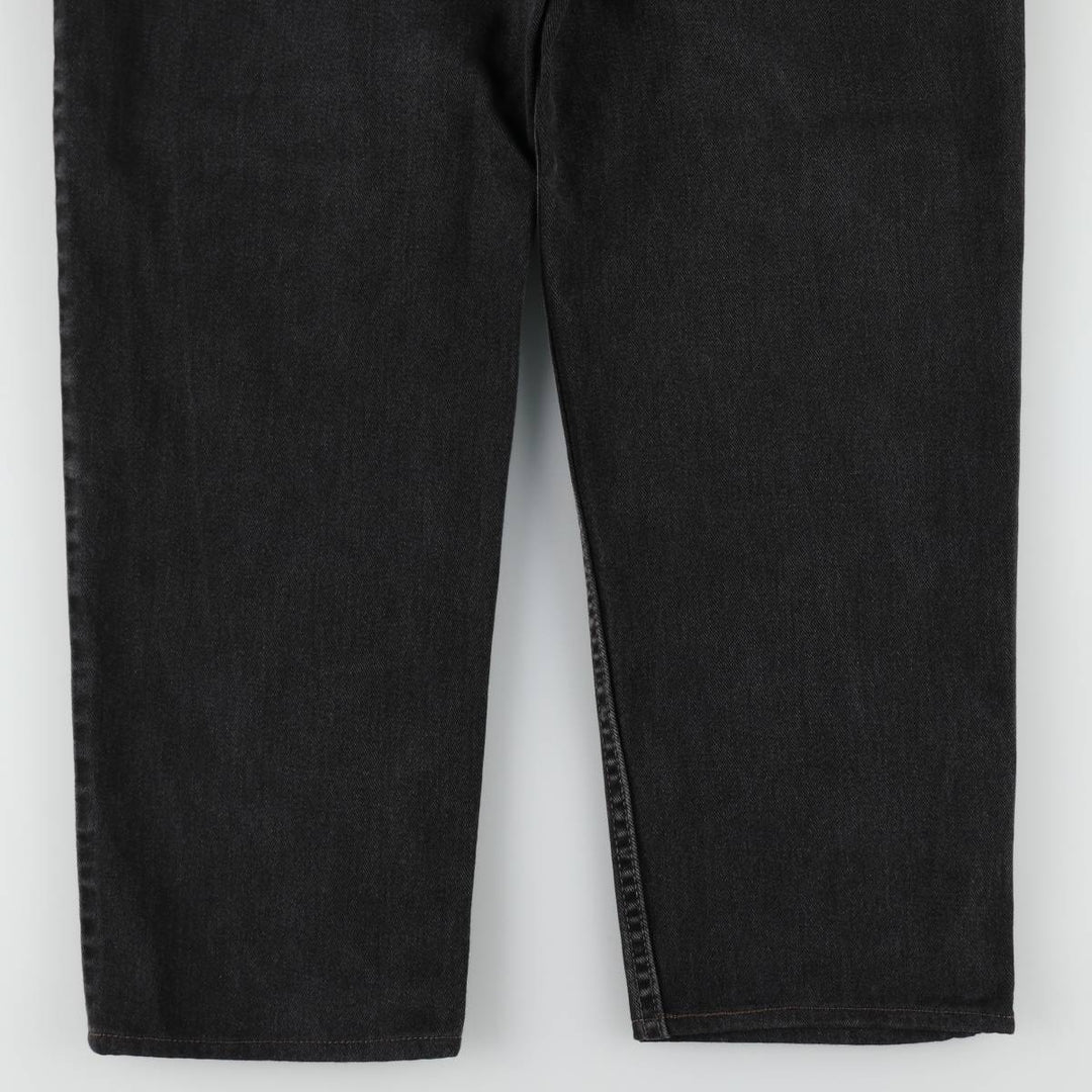 00'S Levi's 550 Relaxed Fit Black Denim Tapered Denim Pants Made in USA Men's W34 cotton black type Vintage Second Hand