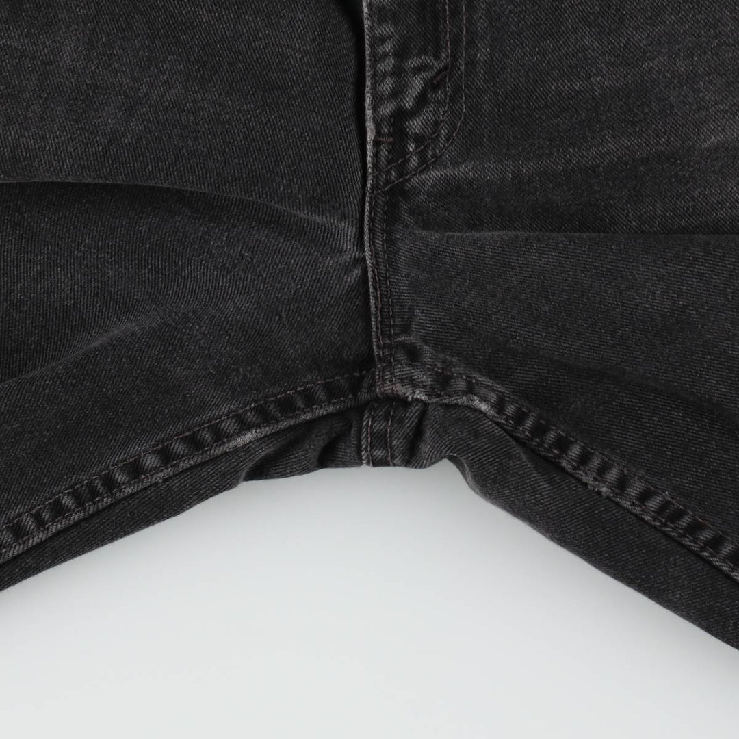 00'S Levi's 550 Relaxed Fit Black Denim Tapered Denim Pants Made in USA Men's W34 cotton black type Vintage Second Hand