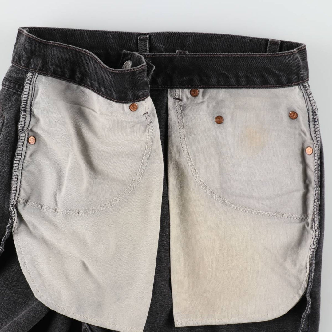 00'S Levi's 550 Relaxed Fit Black Denim Tapered Denim Pants Made in USA Men's W34 cotton black type Vintage Second Hand