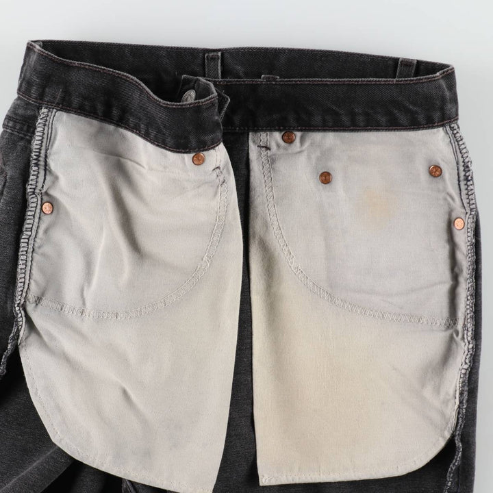 00'S Levi's 550 Relaxed Fit Black Denim Tapered Denim Pants Made in USA Men's W34 cotton black type Vintage Second Hand