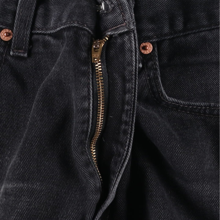 2000'S Levi's 550 Relaxed Fit Tapered Black Denim Pants, Made in the USA, Men's Size W33 cotton black type Vintage Second Hand