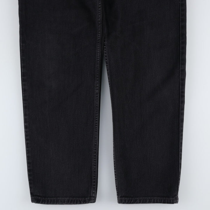 2000'S Levi's 550 Relaxed Fit Tapered Black Denim Pants, Made in the USA, Men's Size W33 cotton black type Vintage Second Hand