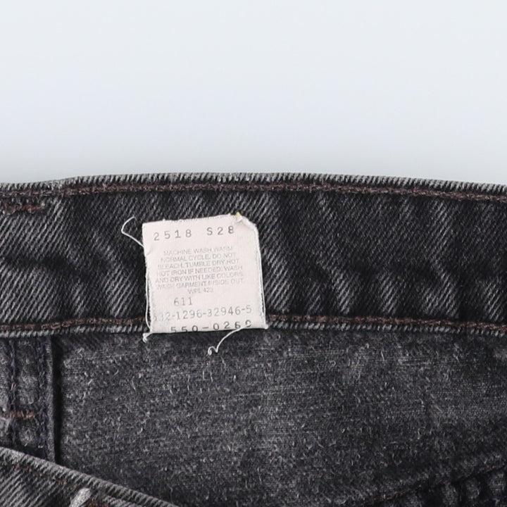 90'S Levi's 550 Relaxed Fit Black Denim Tapered Denim Pants Made in USA Men's W32 Vintage cotton black type Vintage Second Hand