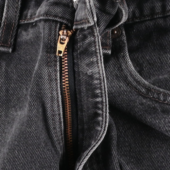 90'S Levi's 550 Relaxed Fit Black Denim Tapered Denim Pants Made in USA Men's W32 Vintage cotton black type Vintage Second Hand