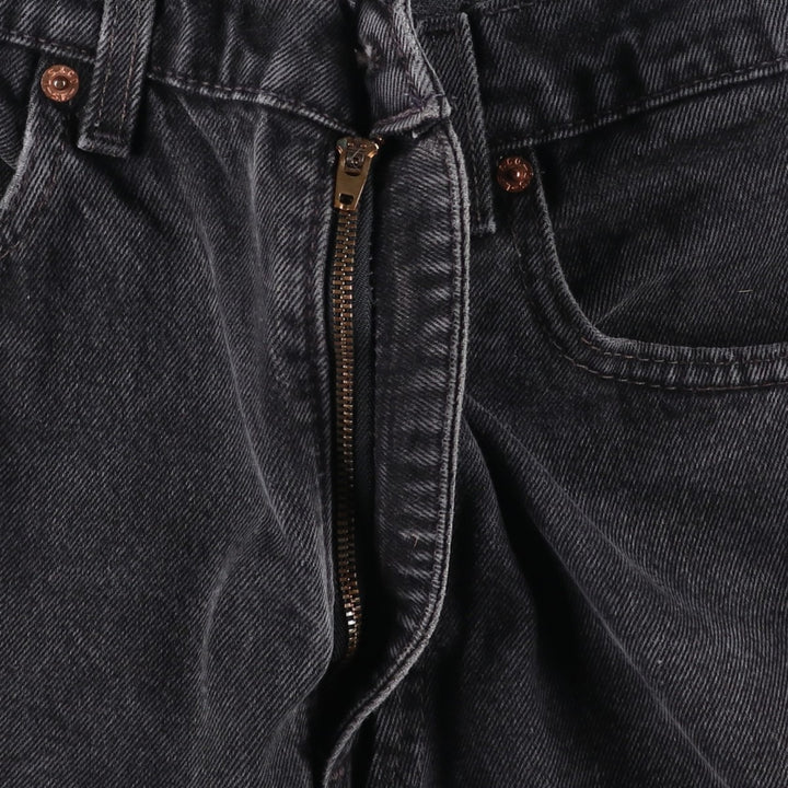 90'S Levi's 550 Relaxed Fit Tapered Leg Black Denim Tapered Jeans, Made in USA, Men's Size W32 (approx.) cotton black type Vintage Second Hand