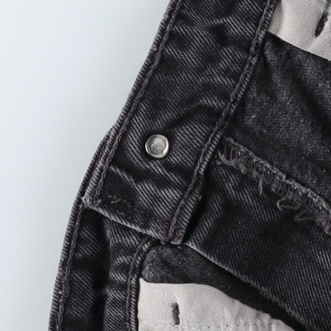 90'S Levi's 550 Relaxed Fit Tapered Leg Black Denim Tapered Jeans, Made in USA, Men's Size W32 (approx.) cotton black type Vintage Second Hand