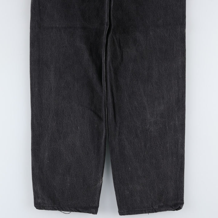 90'S Levi's 550 Relaxed Fit Tapered Leg Black Denim Tapered Jeans, Made in USA, Men's Size W32 (approx.) cotton black type Vintage Second Hand
