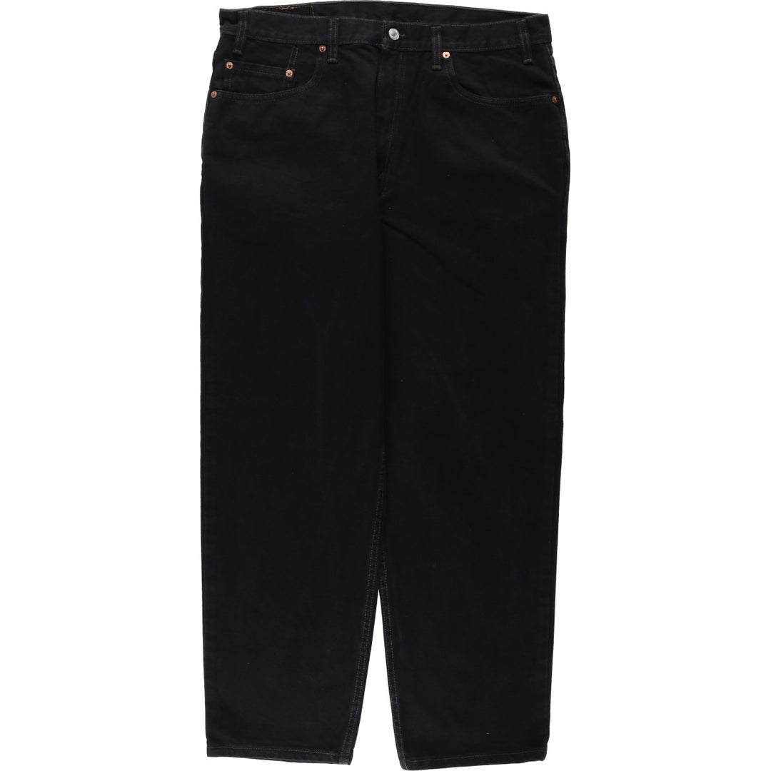 90s-00'S Levi's 550 Relaxed Fit Black Denim Tapered Jeans, Made in USA, Men's W36 (approx.) cotton black type Vintage Second Hand
