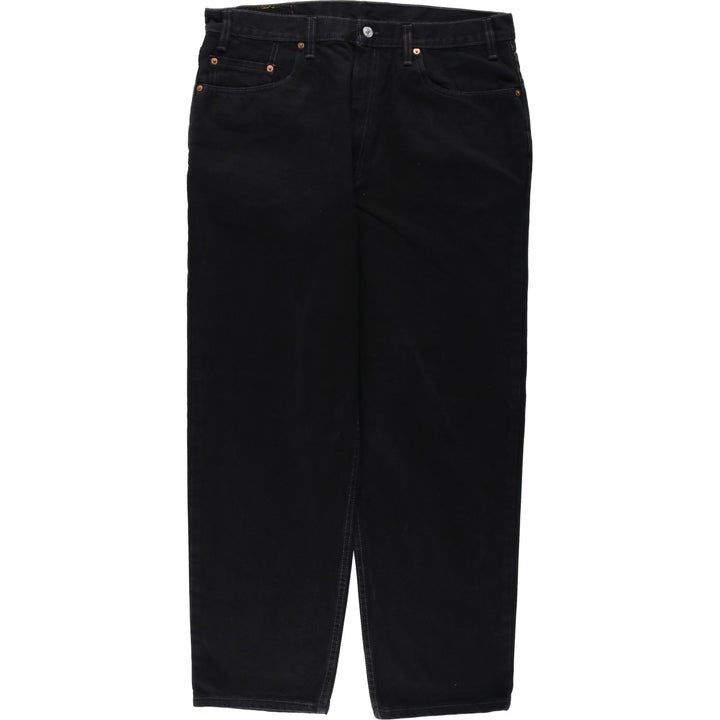 90s-00'S Levi's 550 Relaxed Fit Black Denim Tapered Jeans, Made in USA, Men's W36 (approx.) cotton black type Vintage Second Hand