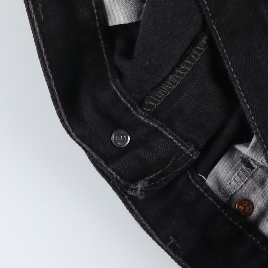 90s-00'S Levi's 550 Relaxed Fit Black Denim Tapered Jeans, Made in USA, Men's W36 (approx.) cotton black type Vintage Second Hand