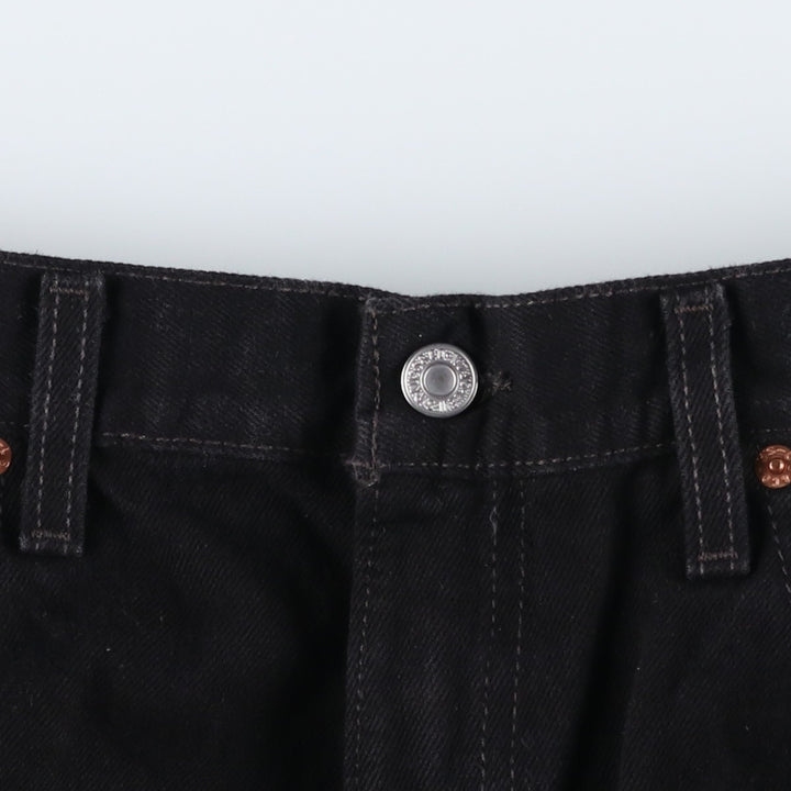 90s-00'S Levi's 550 Relaxed Fit Black Denim Tapered Jeans, Made in USA, Men's W36 (approx.) cotton black type Vintage Second Hand
