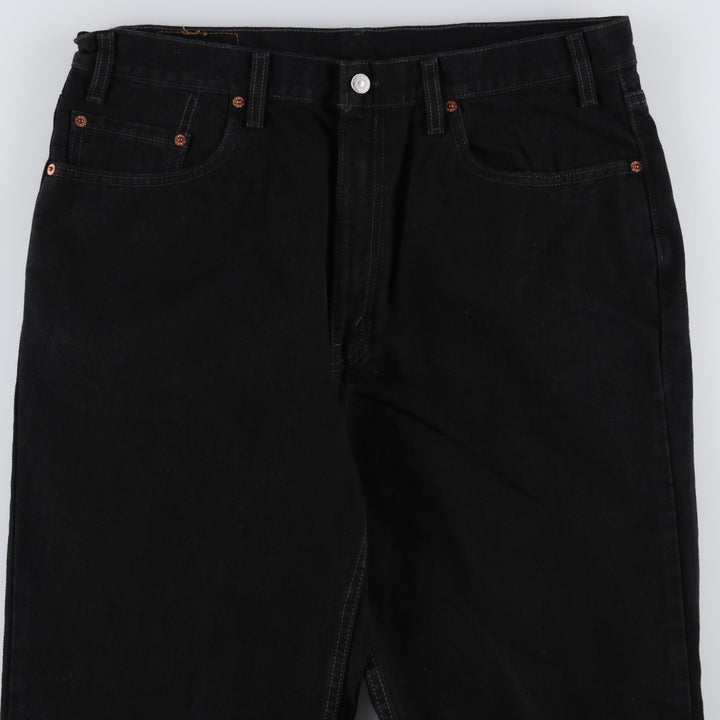 90s-00'S Levi's 550 Relaxed Fit Black Denim Tapered Jeans, Made in USA, Men's W36 (approx.) cotton black type Vintage Second Hand