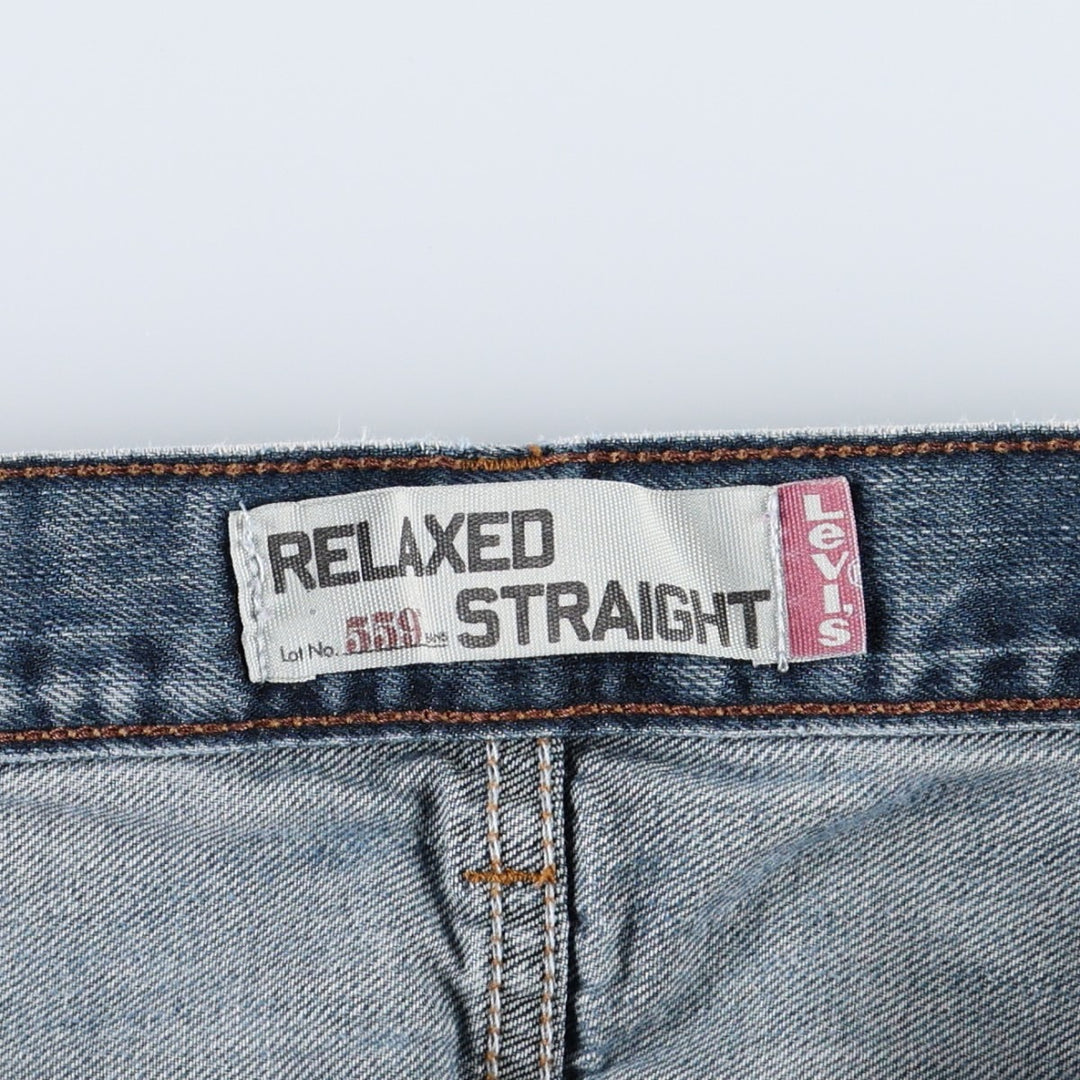 Levi's 559 RELAXED STRAIGHT straight denim pants for men, size w34 cotton blue type Vintage Second Hand