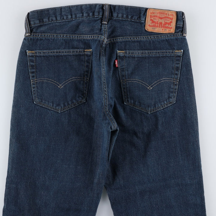 Levi's 559 straight denim pants for men, size W35 cotton blue type Vintage Second Hand