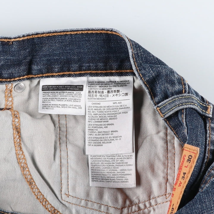 Levi's 569 straight denim pants for men, size W36 cotton blue type Vintage Second Hand