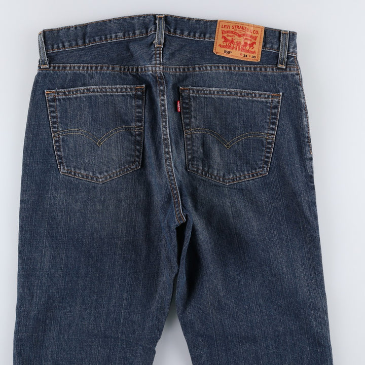 Levi's 569 straight denim pants for men, size W36 cotton blue type Vintage Second Hand