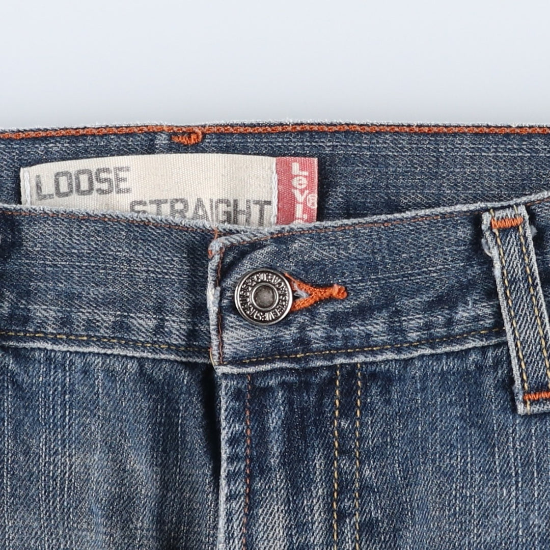Levi's 569 LOOSE STRAIGHT straight denim pants for men, size w34 cotton blue type Vintage Second Hand