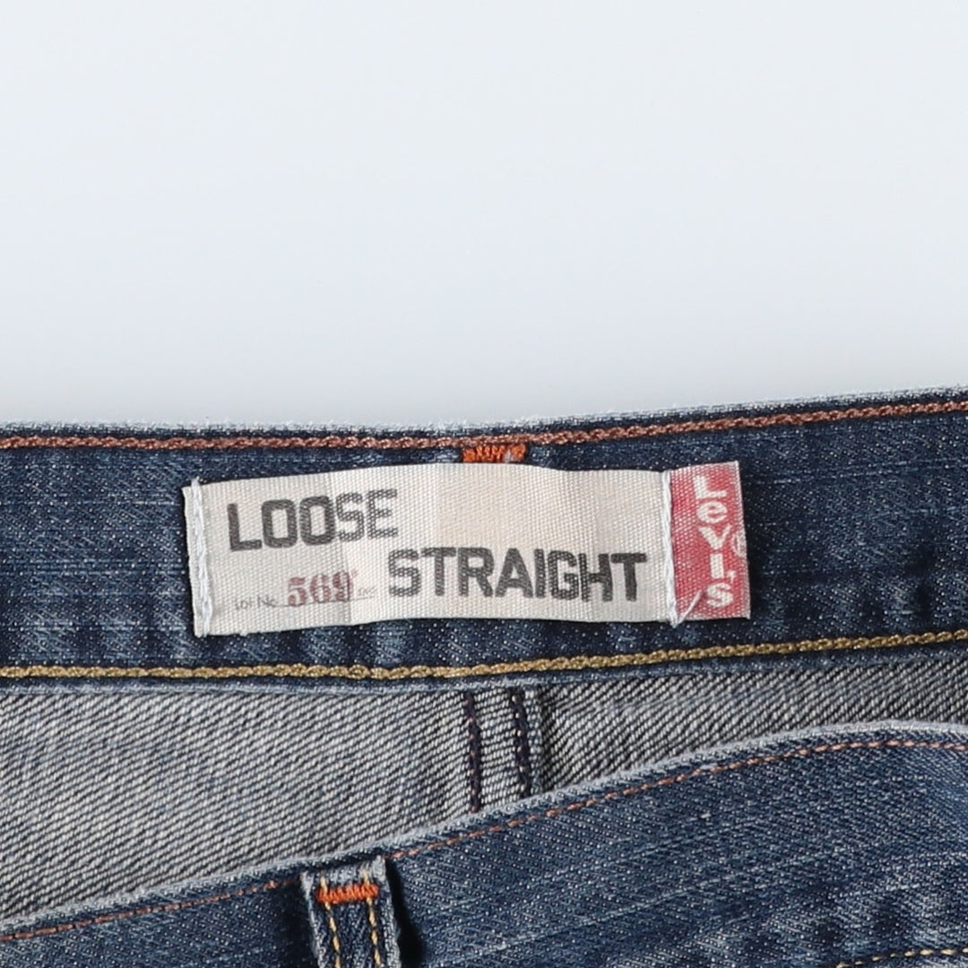 Levi's 569 Loose Straight Denim Pants, Men's Size W31 (approx.) cotton blue type Vintage Second Hand