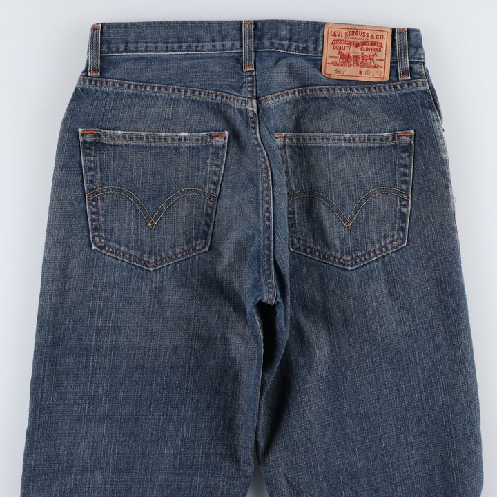 Levi's 569 Loose Straight Denim Pants, Men's Size W31 (approx.) cotton blue type Vintage Second Hand