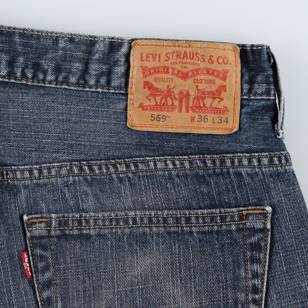 Levi's 569 Straight Denim Pants, Men's W38 (approx.) cotton blue type Vintage Second Hand